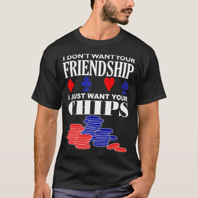 T-shirt Citation de poker drôle (Devant)