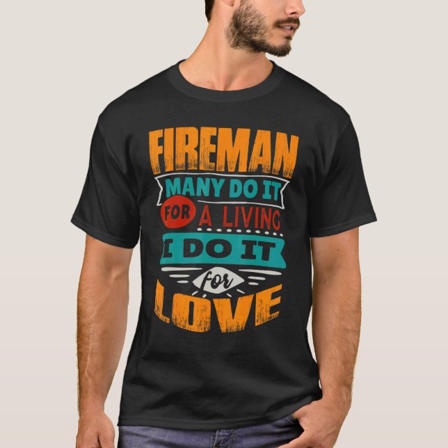 T-shirt Citation de pompier Je suis Echocardiographe pour  (Devant)