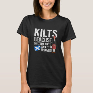 T-shirt Citation de port de kilt traditionnel masculin pou