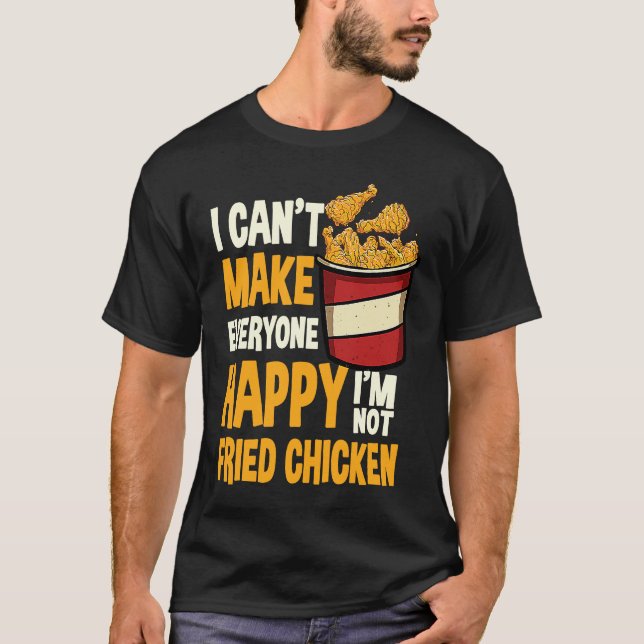 T-shirt Citation de poulet frit Aimer Restauration rapide (Devant)