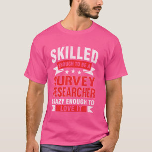 T-shirt Citation de profession amusante Chercheur compéten
