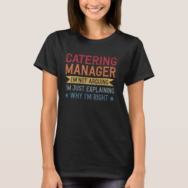 T-shirt Citation de profession drôle Responsable de restau (Devant)