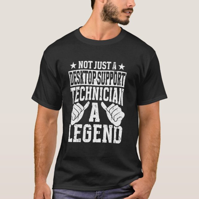 T-shirt Citation de profession drôle Technicien de support (Devant)