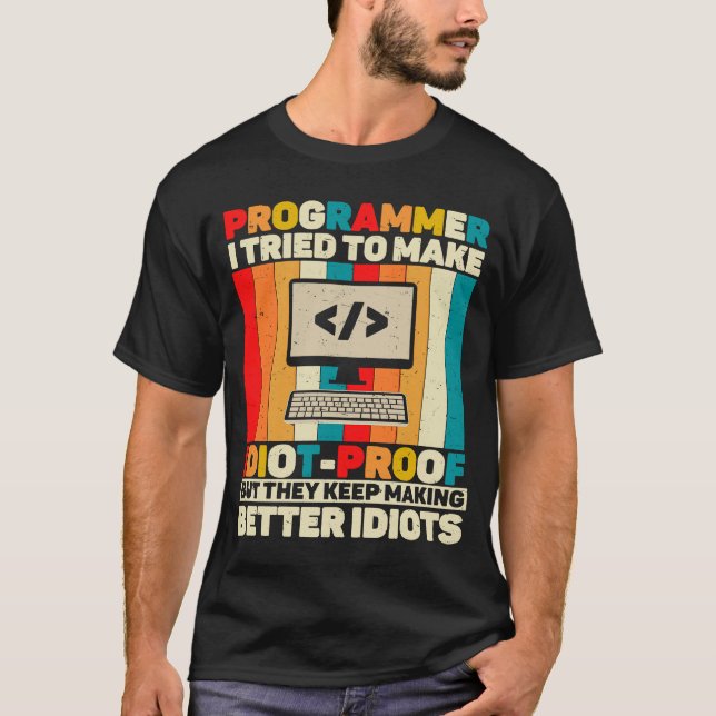 T-shirt Citation de programmeur codant l'ingénieur informa (Devant)