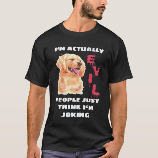 T-shirt Citation de propriétaire de golden retriever diabo