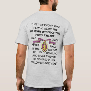T-SHIRT "CITATION DE PURPLE HEART"