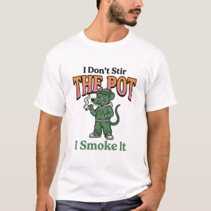 T-shirt Citation de rat drôle vintage design de gravure su