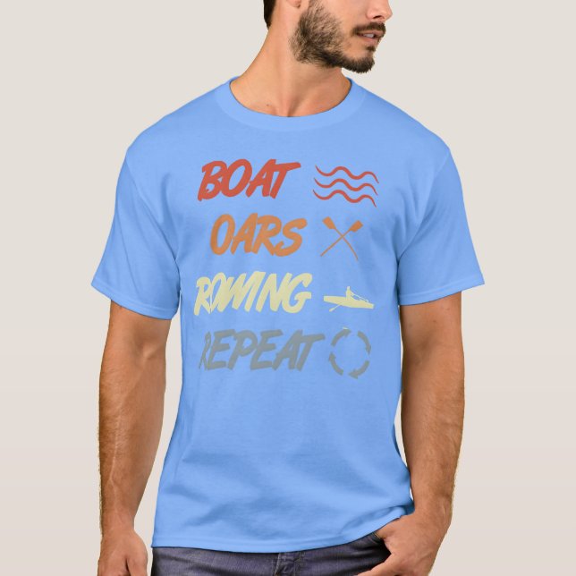 T-shirt Citation de rowing vintage amis (Devant)