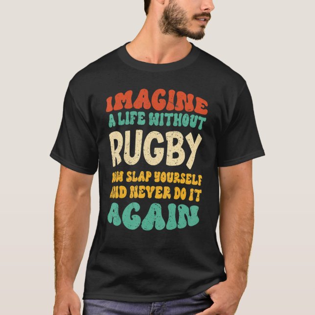 T-shirt Citation de rugby pour rugby (Devant)