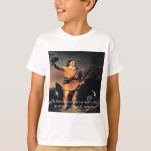 T-shirt Citation de sagesse "Allez-y" de Davy Crocket