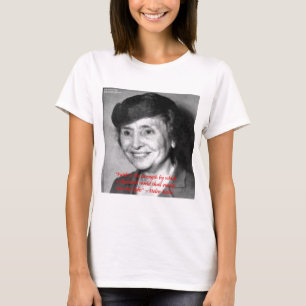 T-shirt Citation de sagesse "Foi/Force" d'Helen Keller