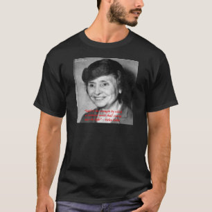 T-shirt Citation de sagesse "Foi/Force" d'Helen Keller
