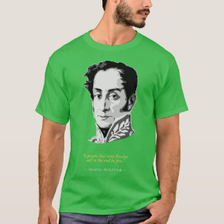 T-shirt Citation de Simon Bolivar