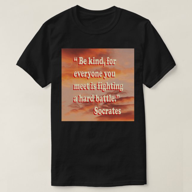 T-shirt citation de socrates 16 (Design devant)