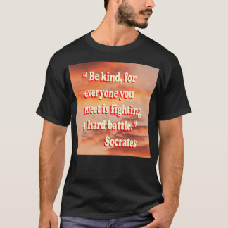 T-shirt citation de socrates 16