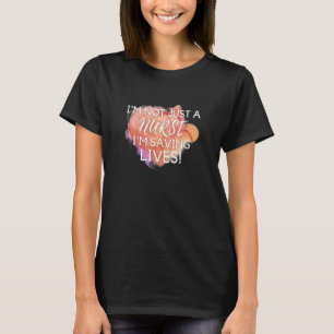 T-shirt Citation de soins infirmiers Je ne suis pas seulem