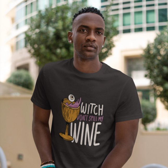 T-shirt Citation de sorcière pour boire du vin (Créateur téléchargé)