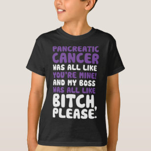 T-shirt Citation de soutien pour le cancer du pancréas