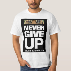 T-shirt Citation de succès ne jamais abandonner jamais aba