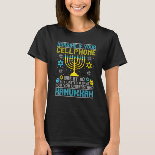 T-shirt Citation de téléphone portable Hanukkah Chanukah