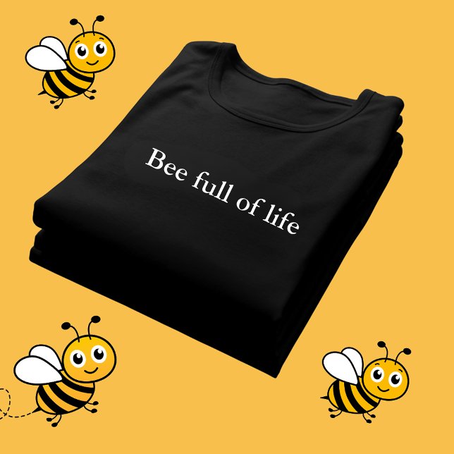 T-shirt citation de tenue esthétique Abee pleine de vie (Créateur téléchargé)