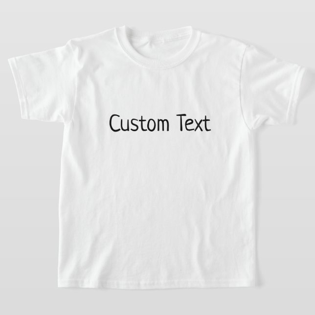 T-shirt Citation de texte personnalisée Impression personn (Poser)