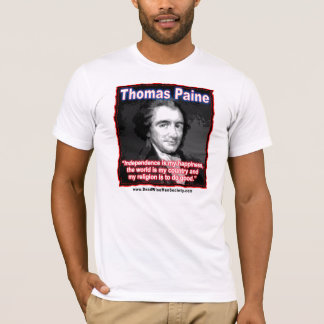 T-shirt Citation de Thomas Paine au sujet de