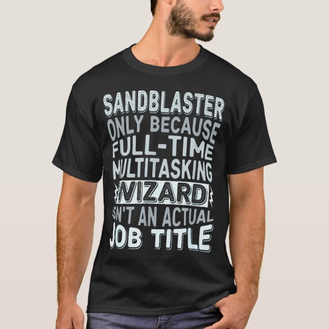 T-shirt Citation de titre de poste de magicien - Sablier d (Devant)