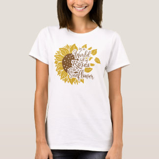 T-shirt Citation de tournesol