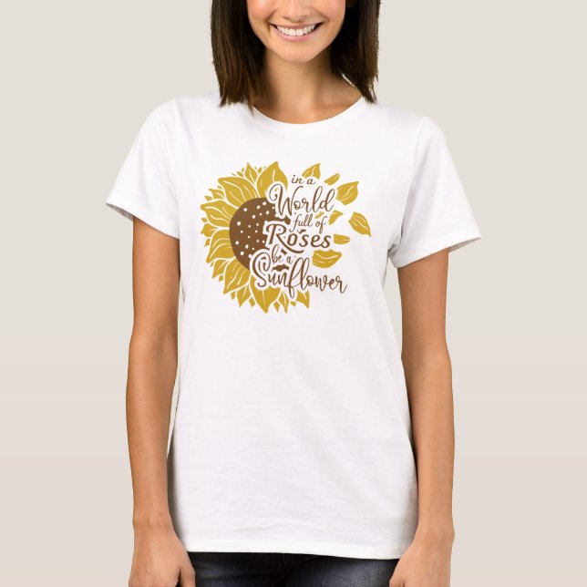 T-shirt Citation de tournesol (Devant)