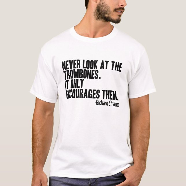 T-shirt Citation de trombone (Devant)