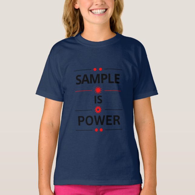 T-shirt Citation de typographie en gras (Devant)