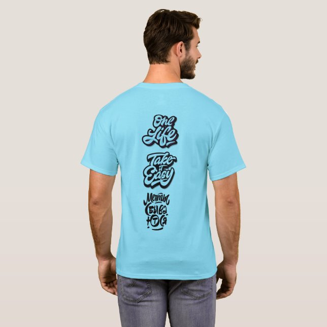 T-shirt Citation de typographie motivationnelle de style r (Dos entier)