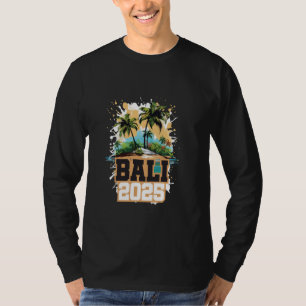 T-shirt Citation de vacances colorées à Bali 2025