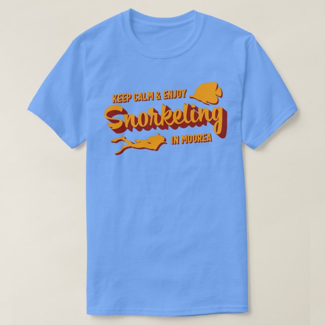 T-shirt Citation de vacances Moorea Snorkeling (Design devant)
