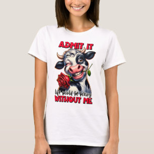 T-shirt Citation De Vache Drôle