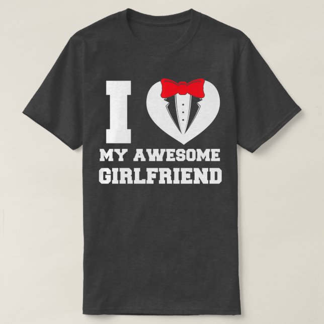 T-shirt Citation de Valentine J'aime mon super ami coupon (Design devant)