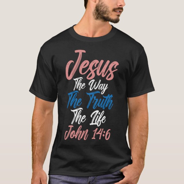 T-shirt Citation de verset de la Bible chrétienne Fleur de (Devant)