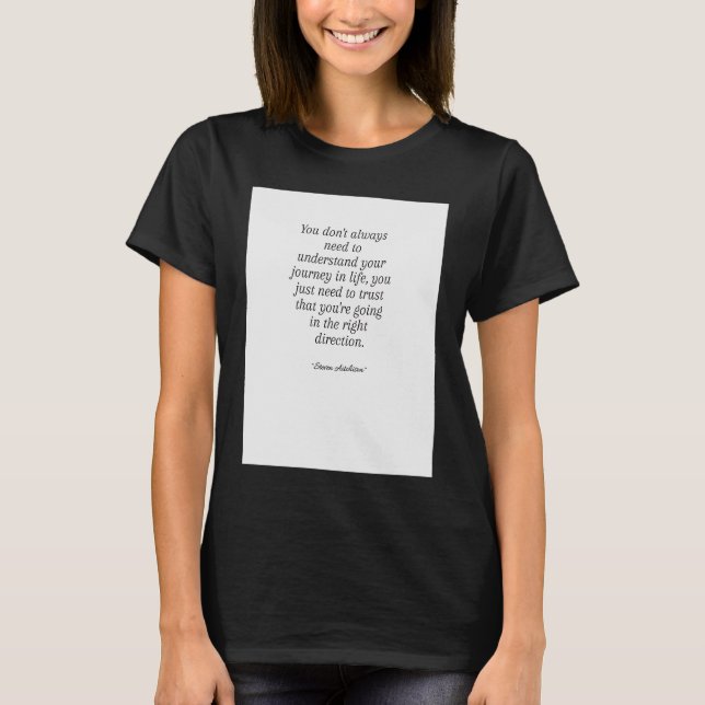 T-shirt Citation de vie (Devant)