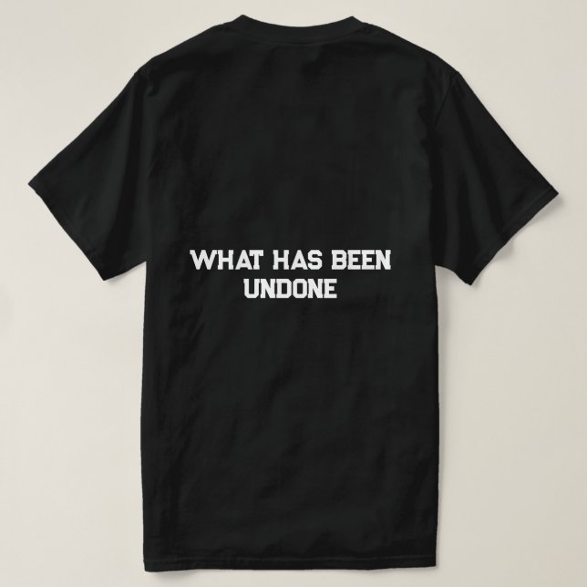 T-shirt citation de vie (Design dos)