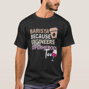 T-shirt Citation de vin de café Barista Cool Coffee Wine 1