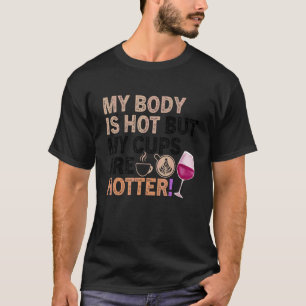 T-shirt Citation de vin de café Barista Cool Coffee Wine 3