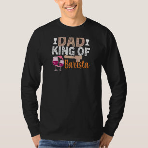 T-shirt Citation de vin de café pour femmes Barista Cool C