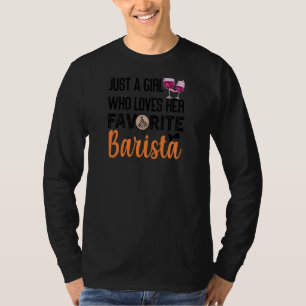 T-shirt Citation de vin de café pour femmes Barista Cool C