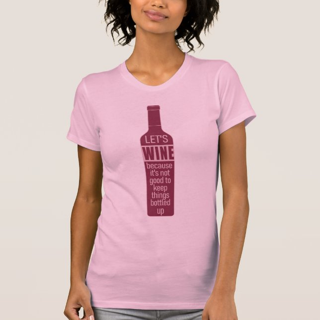 T-shirt Citation De Vin Drôle (Devant)