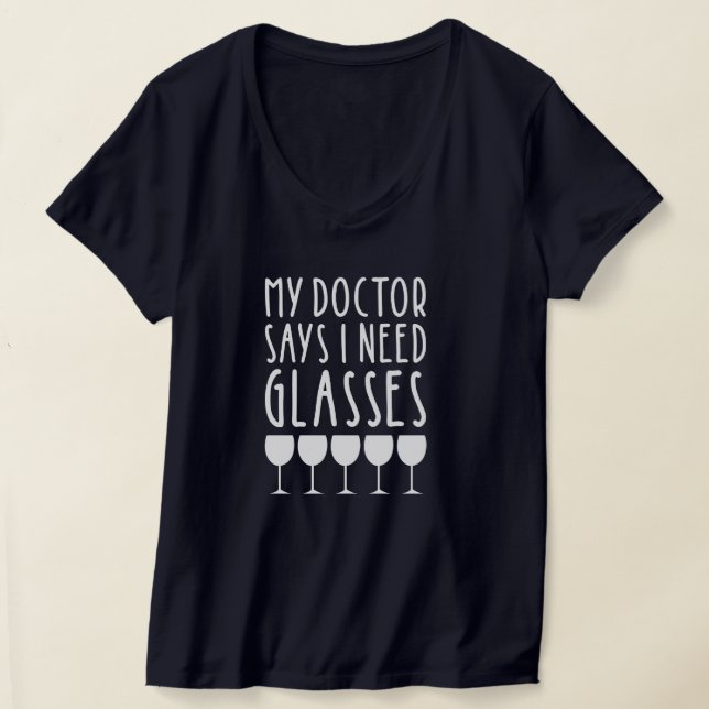 T-shirt Citation de vin drôle avec dos modifiable (Poser)