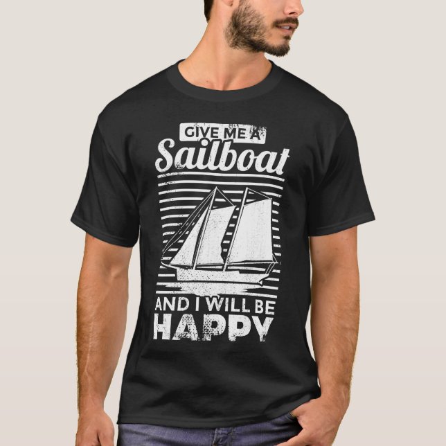 T-shirt Citation de voile drôle (Devant)