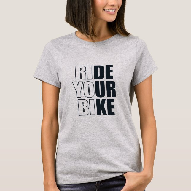 T-shirt Citation de VTT motivationnelle - Cyclisme drôle (Devant)