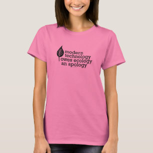 T-shirt Citation d'écologie/technologie
