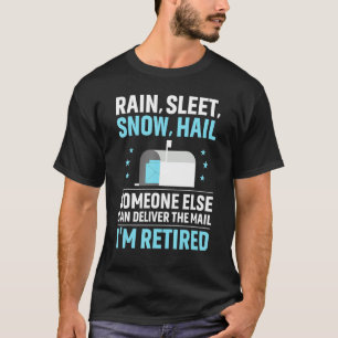T-shirt Citation d'employé posté à la retraite et de femme
